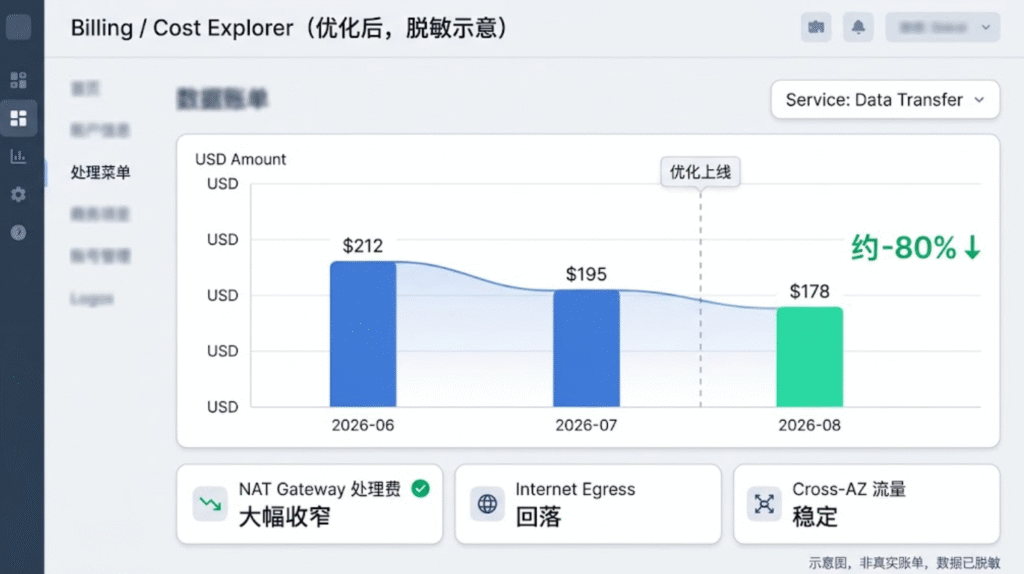 跨云出网流量费用, AWS egress cost, 云服务器账单异常排查, 多云架构成本优化, API 代理跨云回源